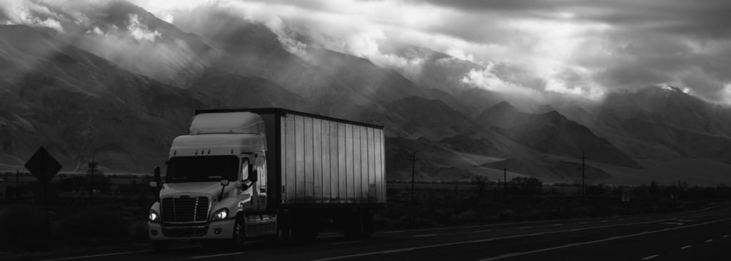internationell transport med lastbil